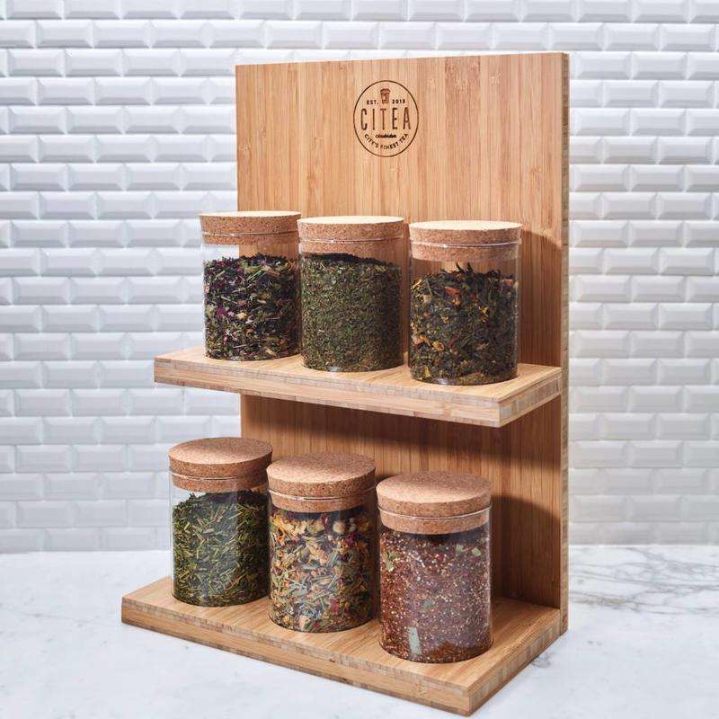 Tea display Guidion, losse thee