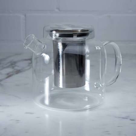 Glazen theepot met filter - Assam 2